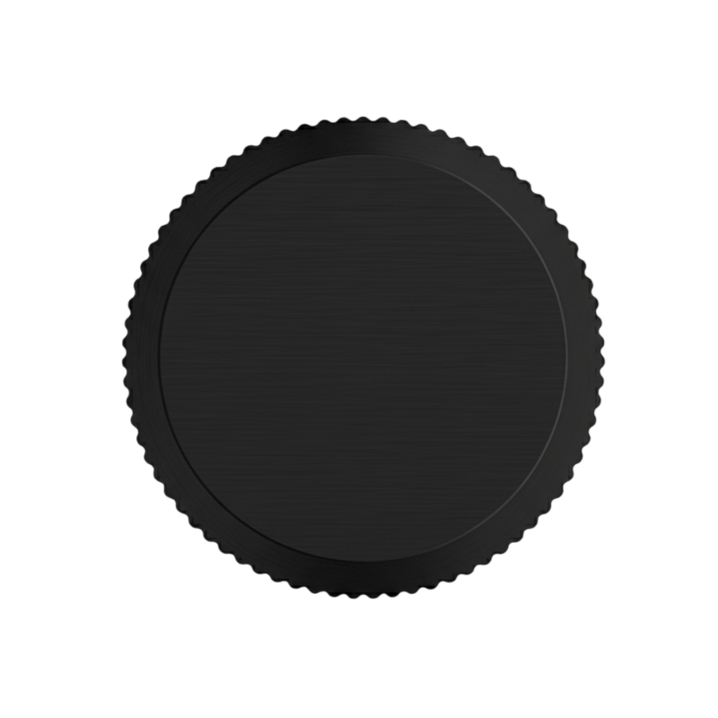 Buton mobilier Viefe Brooklyn, negru periat, Ø 20 mm