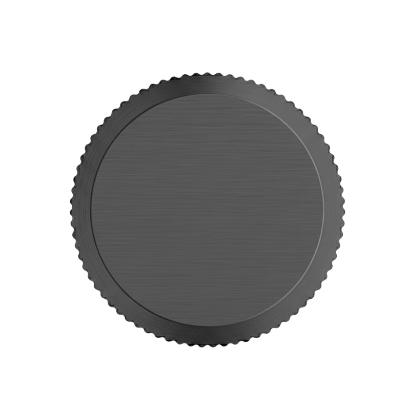 Buton mobilier Viefe Brooklyn, negru titan, Ø 20 mm