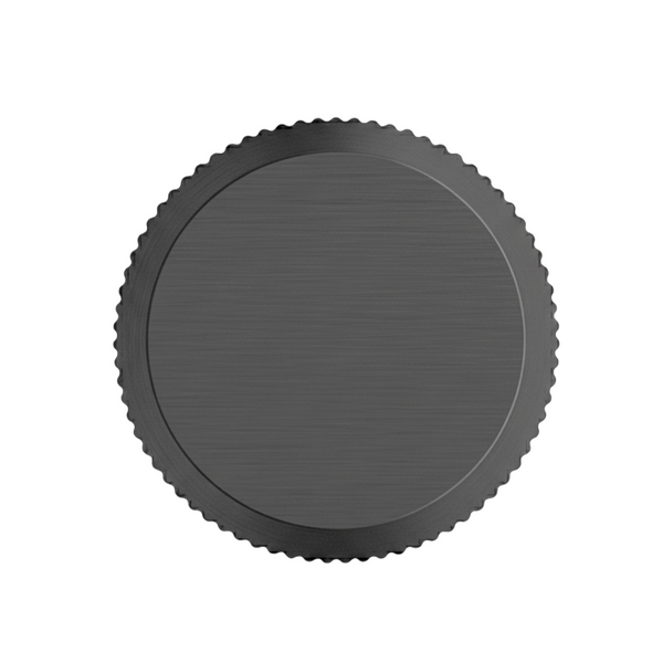 Buton mobilier Viefe Brooklyn, negru titan, Ø 20 mm