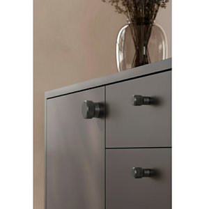 Buton mobilier Viefe Brooklyn, negru titan, Ø 20 mm - imagine 4