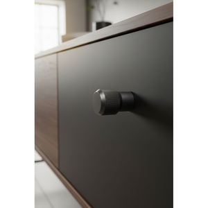 Buton mobilier Viefe Brooklyn, negru titan, Ø 20 mm - imagine 5