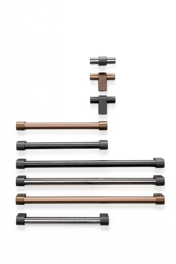 Buton mobilier Viefe Casey, maro metalic texturat și bronz mat, 60 × 44,3 mm - imagine 4