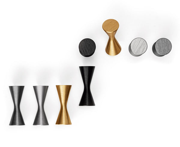 Buton mobilier Viefe Diabolo, oțel inoxidabil, Ø 13,5 mm