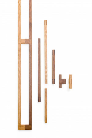 Buton mobilier Viefe Hako, stejar, 76 × 37 mm - imagine 4