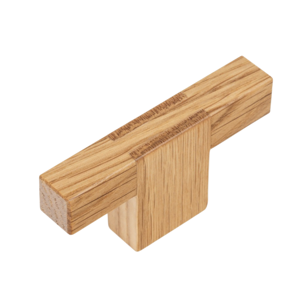 Buton mobilier Viefe Hako, stejar, 76 × 37 mm