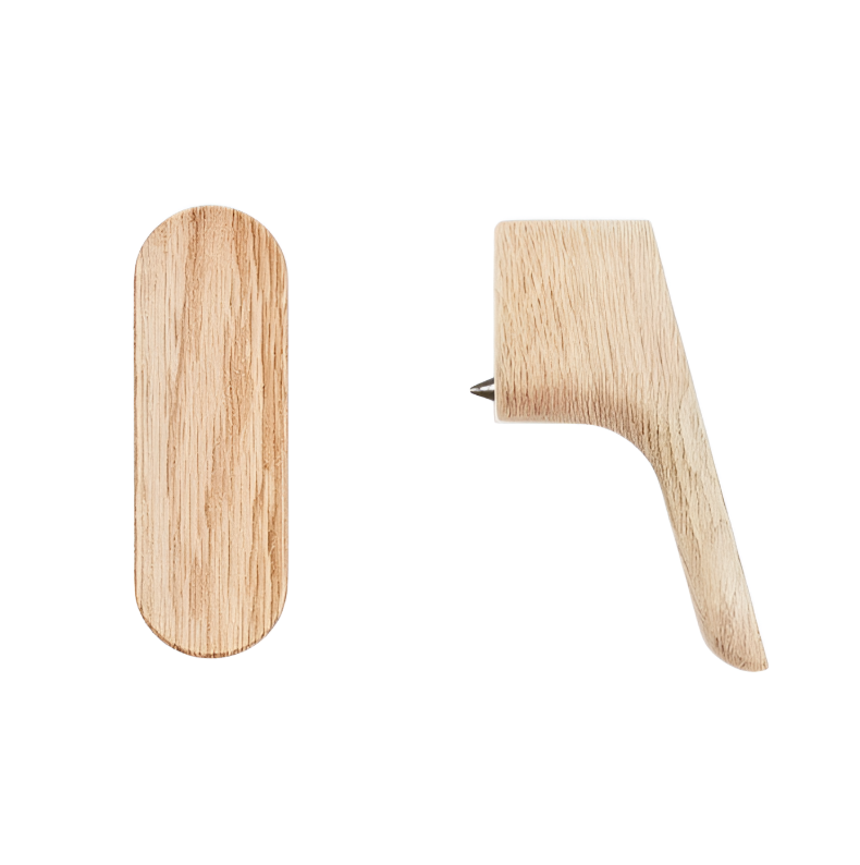Buton mobilier Viefe Luv Wood, natur, 17,5 × 51,2 mm