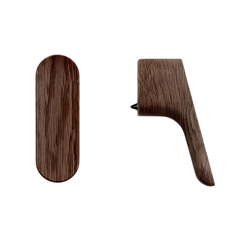 Buton mobilier Viefe Luv Wood, nuc, 17,5 × 51,2 mm