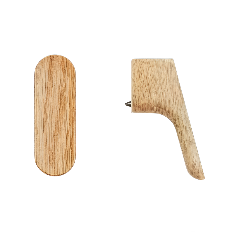 Buton mobilier Viefe Luv Wood, stejar, 17,5 × 51,2 mm