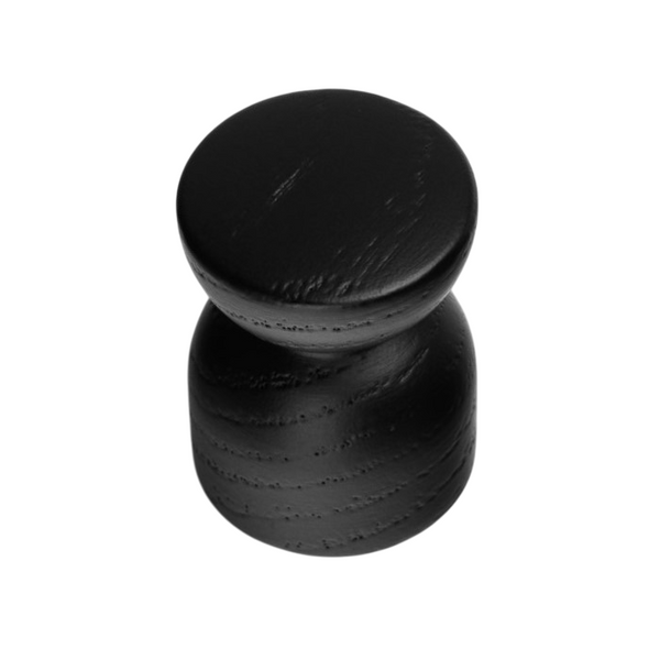 Buton mobilier Viefe Piece, negru mat lacuit, 25,4 × 35 mm