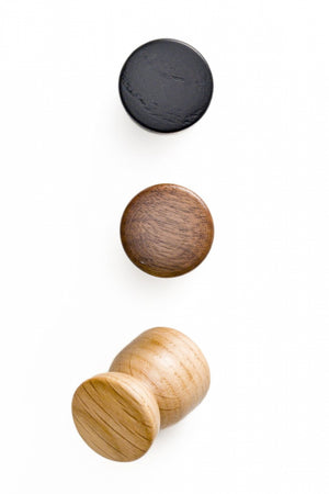 Buton mobilier Viefe Piece, negru mat lacuit, 25,4 × 35 mm - imagine 5