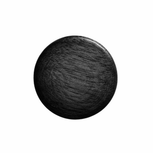 Buton mobilier Viefe Piece, negru mat lacuit, 25,4 × 35 mm - imagine 2