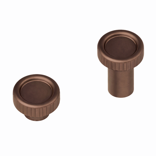 Kit de montaj pe sticlă pentru mâner Viefe Boto, bronz periat, Ø 18 mm