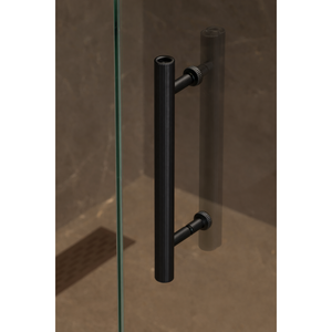 Kit de montaj pe sticlă pentru mâner Viefe Boto, negru periat, Ø 18 mm - imagine 3