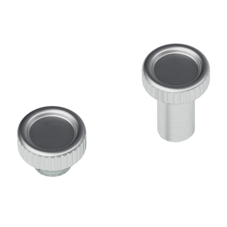 Kit de montaj pe sticlă pentru mâner Viefe Boto, oțel inoxidabil, Ø 18 mm