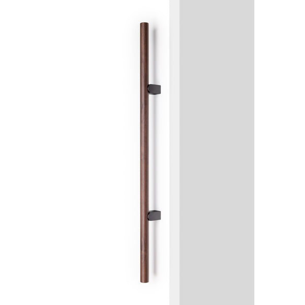 Mâner lung Viefe Kumo Wood Big One, nuc și negru titan, 1596 mm (interax 1056 mm) - imagine 3