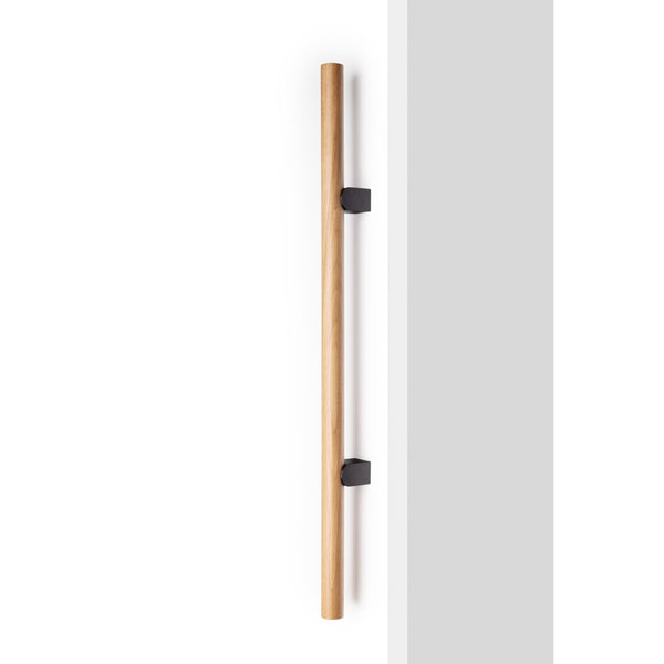 Mâner lung Viefe Kumo Wood Big One, stejar și negru titan, 878 mm (interax 448 mm) - imagine 3