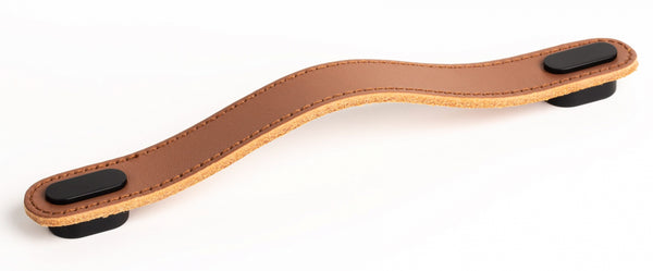Mâner mobilier Viefe Oblong, bej și negru, 197 mm (interax 160 mm)