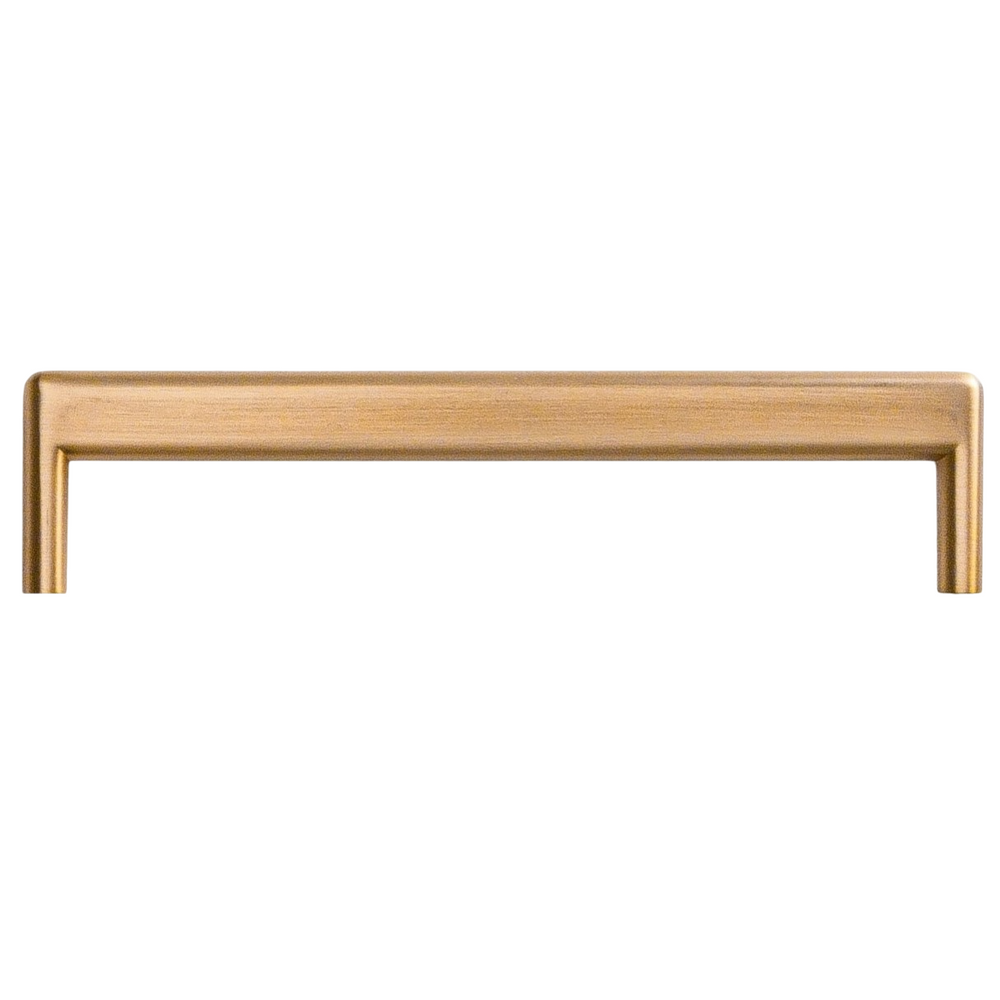 Mâner mobilier Viefe Beam, alamă cava periată, 168 mm (interax 160 mm)
