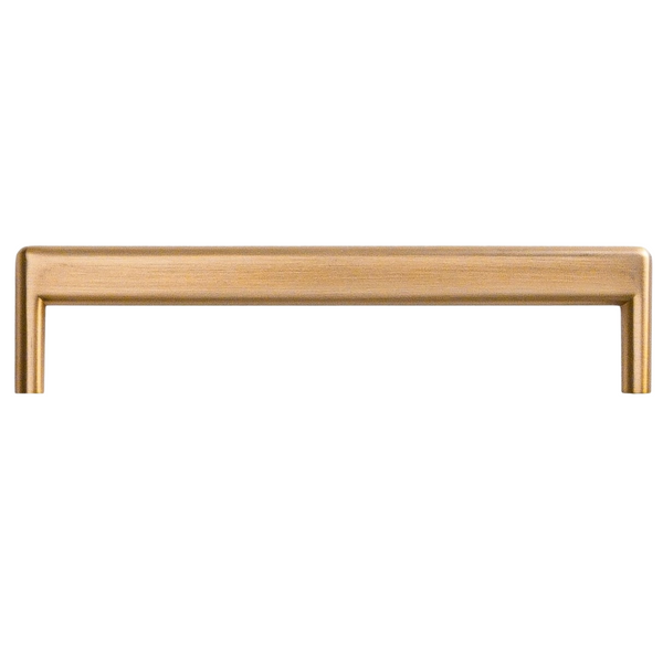 Mâner mobilier Viefe Beam, alamă cava periată, 168 mm (interax 160 mm)
