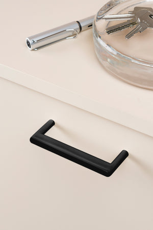 Mâner mobilier Viefe Beam, negru mat, 104 mm (interax 96 mm) - imagine 3