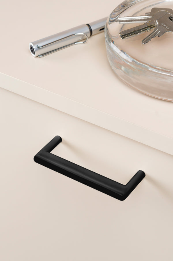 Mâner mobilier Viefe Beam, negru mat, 104 mm (interax 96 mm) - imagine 3