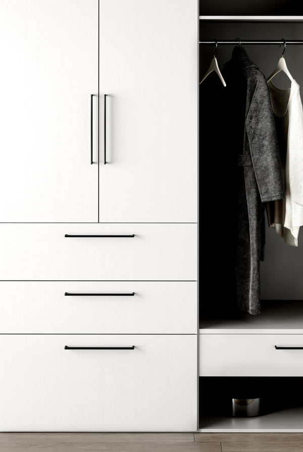 Mâner mobilier Viefe Beam, negru mat, 328 mm (interax 320 mm) - imagine 3