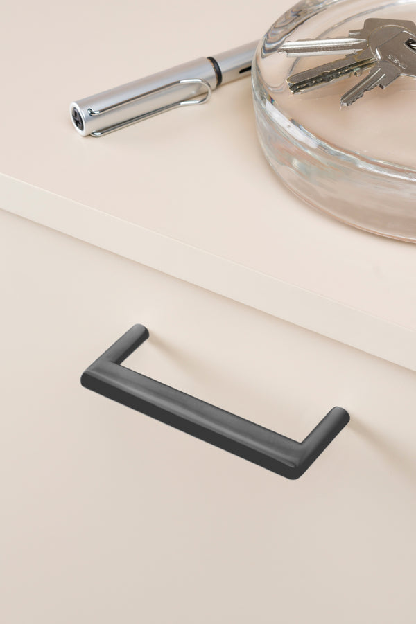 Mâner mobilier Viefe Beam, negru titan, 104 mm (interax 96 mm) - imagine 3