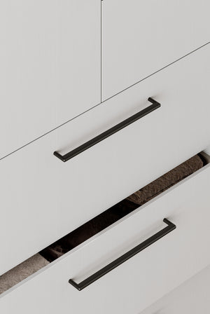 Mâner mobilier Viefe Beam, negru titan, 168 mm (interax 160 mm) - imagine 2