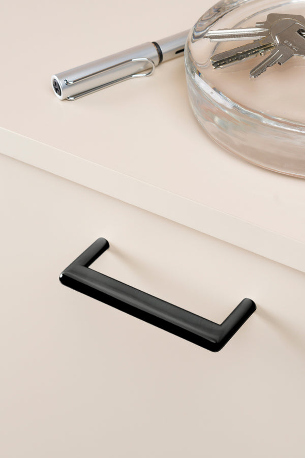Mâner mobilier Viefe Beam, negru titan lustruit, 104 mm (interax 96 mm) - imagine 3