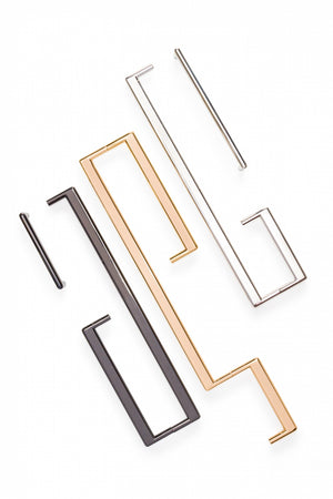 Mâner mobilier Viefe Beam, negru titan lustruit, 328 mm (interax 320 mm) - imagine 5