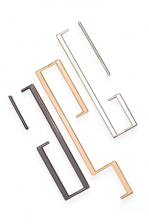 Mâner mobilier Viefe Beam, negru titan lustruit, 328 mm (interax 320 mm) - imagine 5