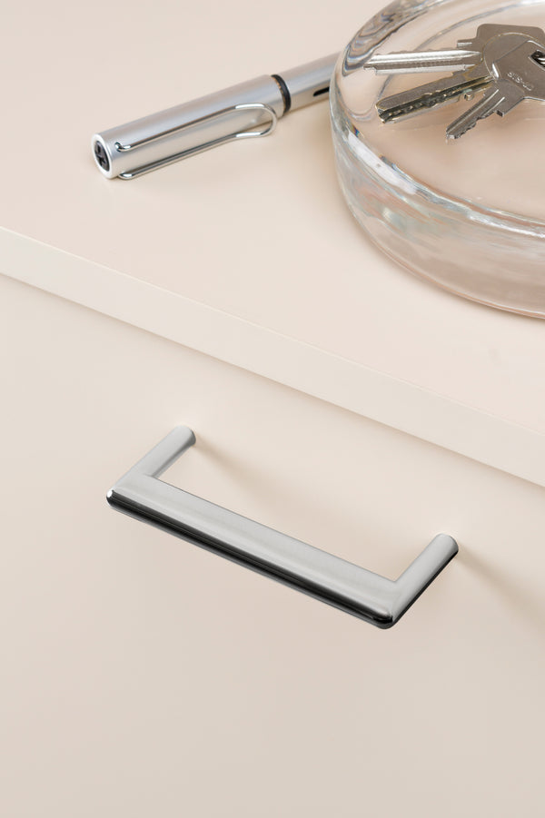 Mâner mobilier Viefe Beam, nichel lucios, 104 mm (interax 96 mm) - imagine 3