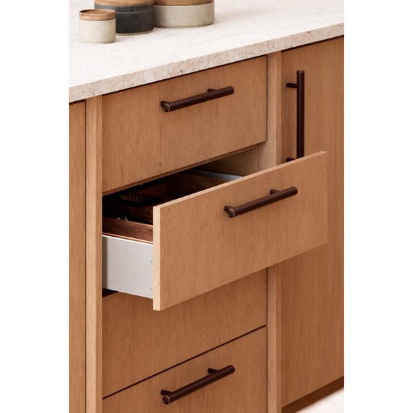 Mâner mobilier Viefe Boto, bronz periat, 386 mm (interax 320 mm) - imagine 4