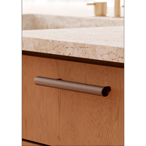 Mâner mobilier Viefe Boto, bronz periat, 386 mm (interax 320 mm) - imagine 3