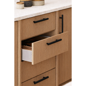 Mâner mobilier Viefe Boto, negru periat, 226 mm (interax 160 mm) - imagine 4
