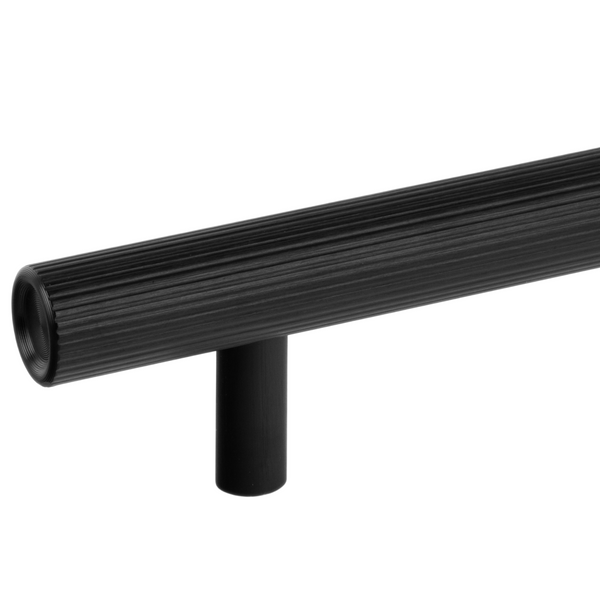 Mâner mobilier Viefe Boto, negru periat, 386 mm (interax 320 mm) - imagine 2