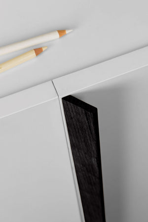 Mâner mobilier Viefe Cano, negru mat lacuit, 360 mm (interax 320 mm) - imagine 2