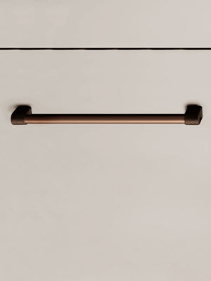 Mâner mobilier Viefe Casey, maro metalic texturat și bronz mat, 339 mm (interax 320 mm) - imagine 2