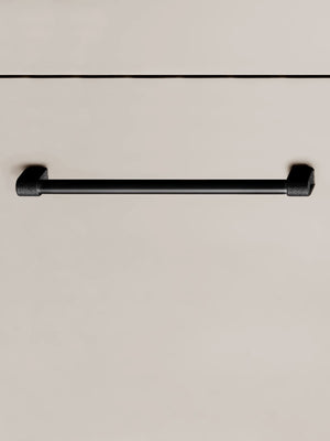 Mâner mobilier Viefe Casey, negru lava texturat și negru mat, 339 mm (interax 320 mm) - imagine 2