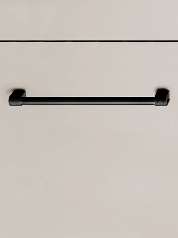 Mâner mobilier Viefe Casey, negru lava texturat și negru mat, 339 mm (interax 320 mm) - imagine 2