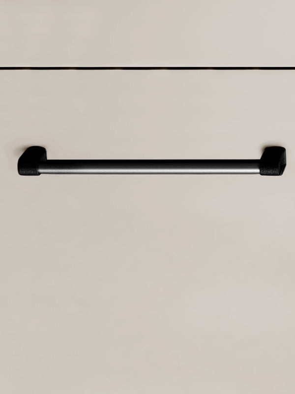 Mâner mobilier Viefe Casey, negru lava texturat și negru titan lustruit, 339 mm (interax 320 mm) - imagine 2