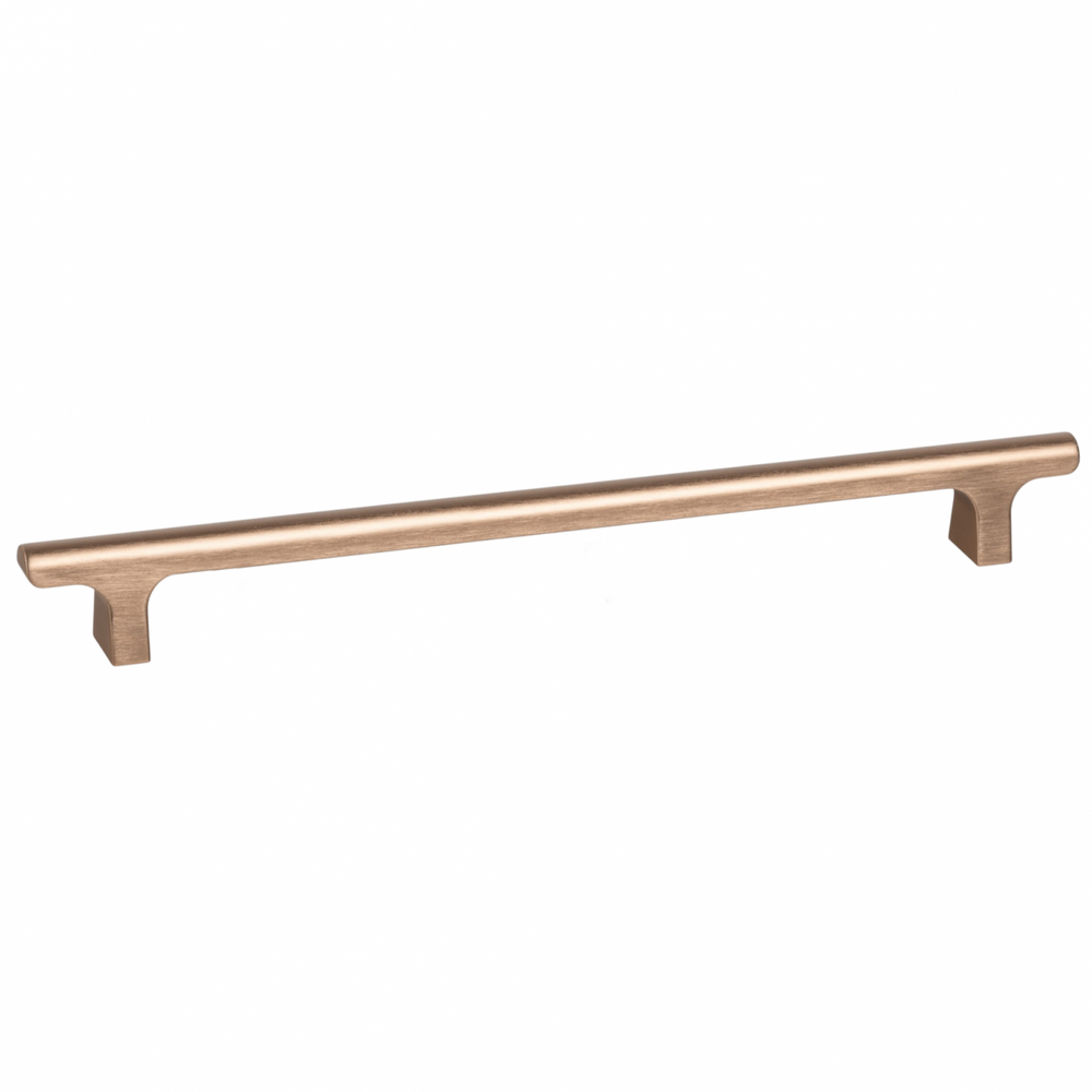 Mâner mobilier Viefe Hinoki Big, alamă cava periată, 500 mm (interax 416 mm)