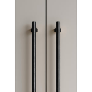 Mâner mobilier Viefe Hinoki Big, negru periat, 500 mm (interax 416 mm) - imagine 3