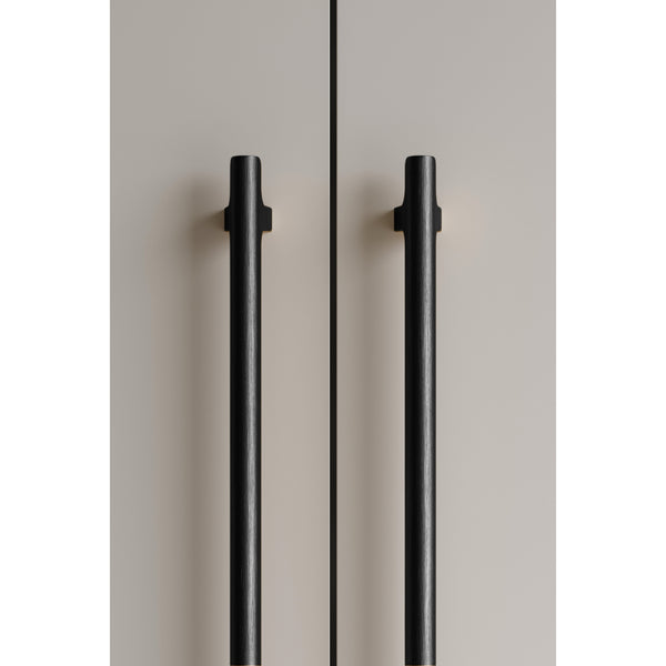 Mâner mobilier Viefe Hinoki Big, negru periat, 500 mm (interax 416 mm) - imagine 3
