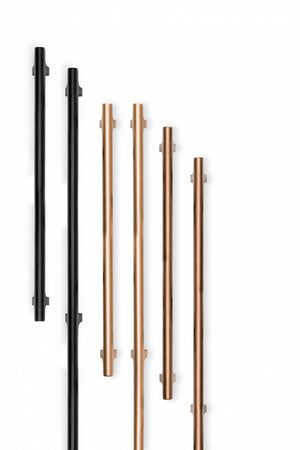 Mâner mobilier Viefe Hinoki Big, negru periat, 500 mm (interax 416 mm) - imagine 4