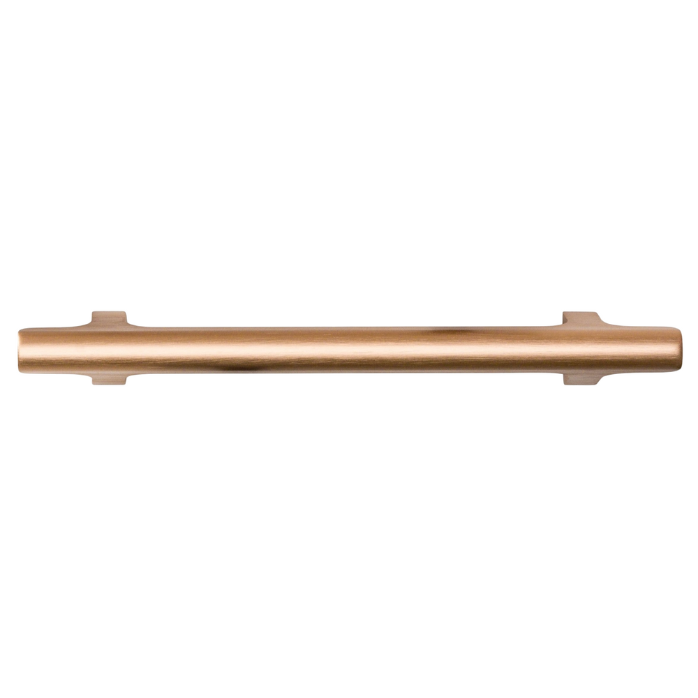 Mâner mobilier Viefe Hinoki, alamă cava periată, 220 mm (interax 160 mm)