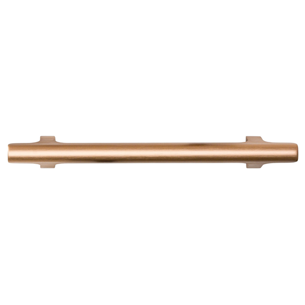 Mâner mobilier Viefe Hinoki, alamă cava periată, 220 mm (interax 160 mm)