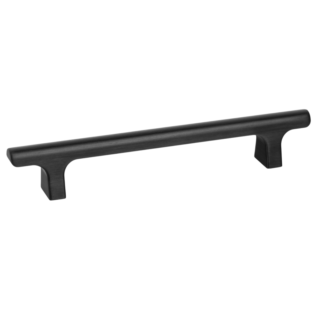 Mâner mobilier Viefe Hinoki, negru periat, 220 mm (interax 160 mm)