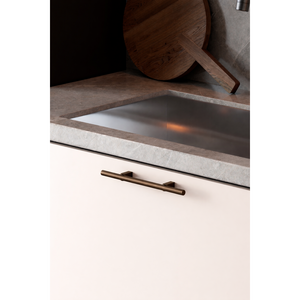 Mâner mobilier Viefe Kumo, bronz periat, 248 mm (interax 128 mm) - imagine 3