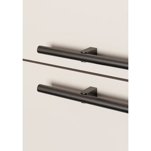 Mâner mobilier Viefe Kumo, negru titan, 248 mm (interax 128 mm) - imagine 4